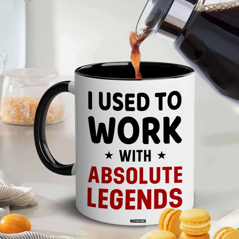 WHIDOBE Retirement Gift - I Used To Work With Absolute Legend - Christmas Mug For Retirement - Goodbye Boss, Management, Coworker Gifts - Going Away, Farewell, Leaving Job, Good Luck New Job - Image 5
